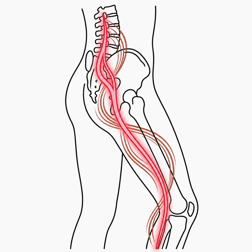 Diagram of the pain zone