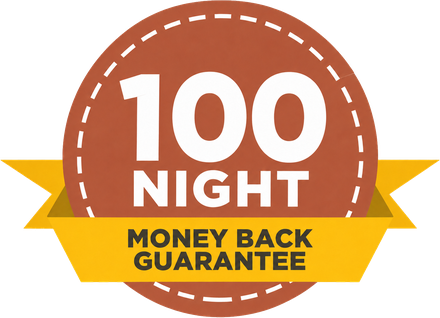 100 night money back guarantee