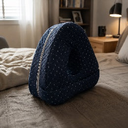 Aline side-sleep pillow on a customer's bed
